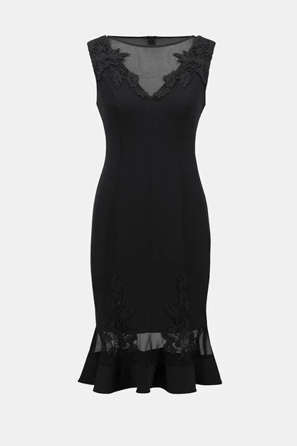 Robe bleu nuit élégante/Joseph Ribkoff