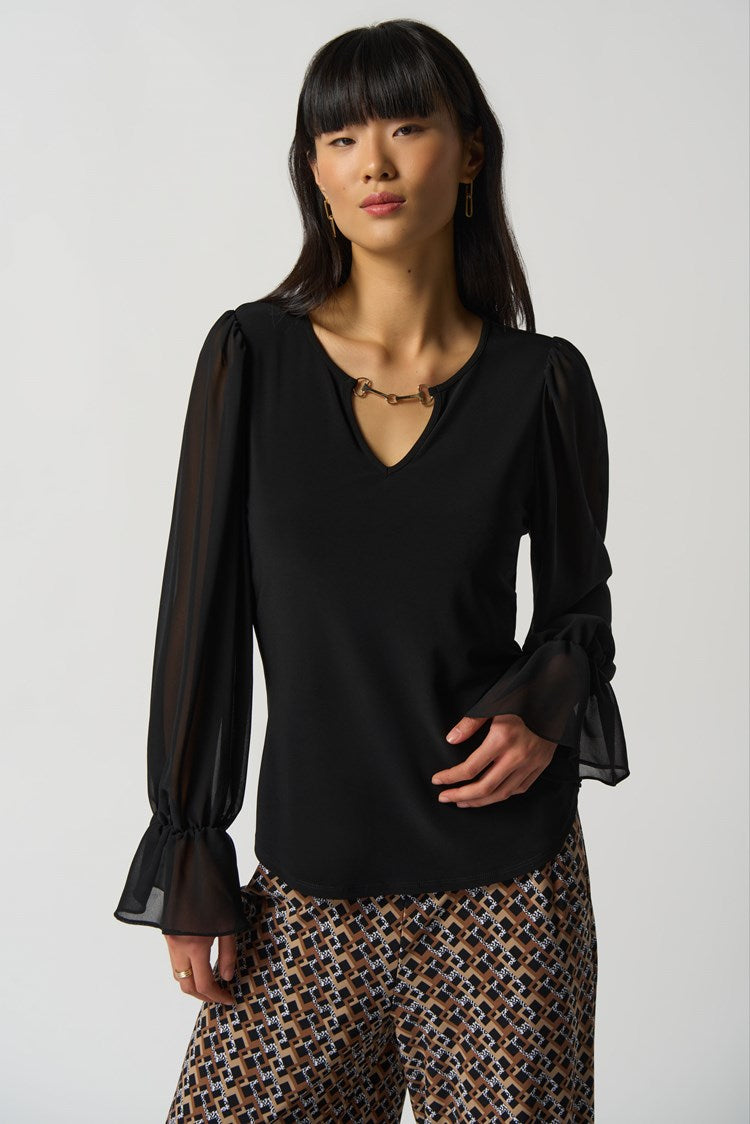 Blouse noire/Joseph Ribkoff