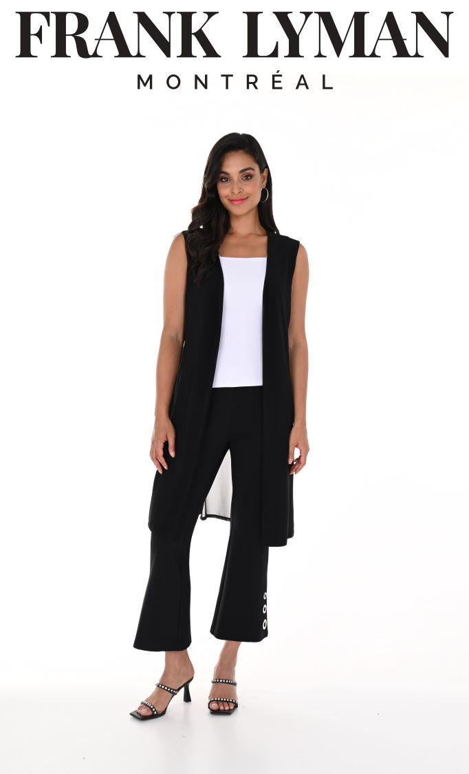 Veste cardigan noir dos transparent /Frank Lyman