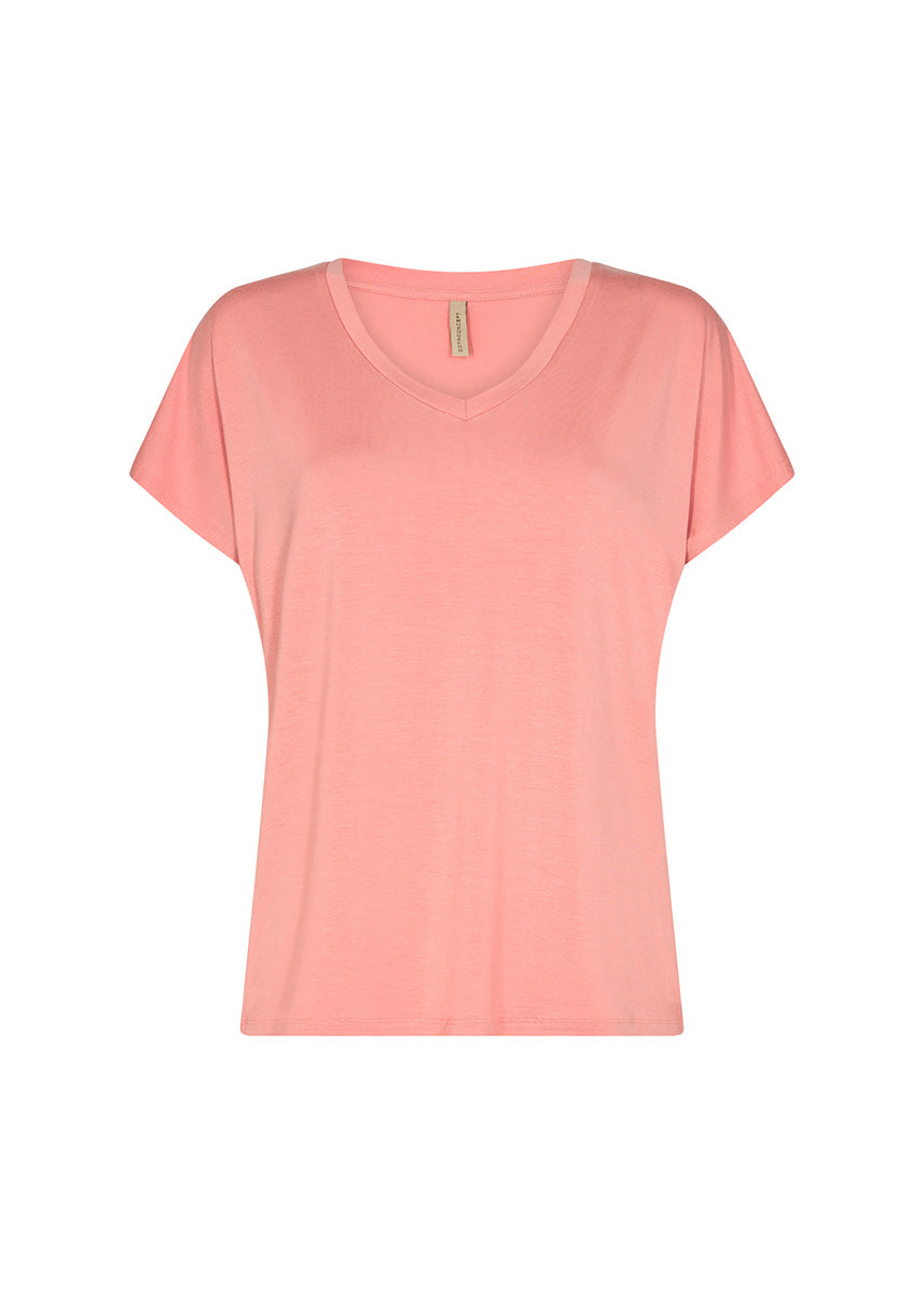 T-shirt corail /Soya