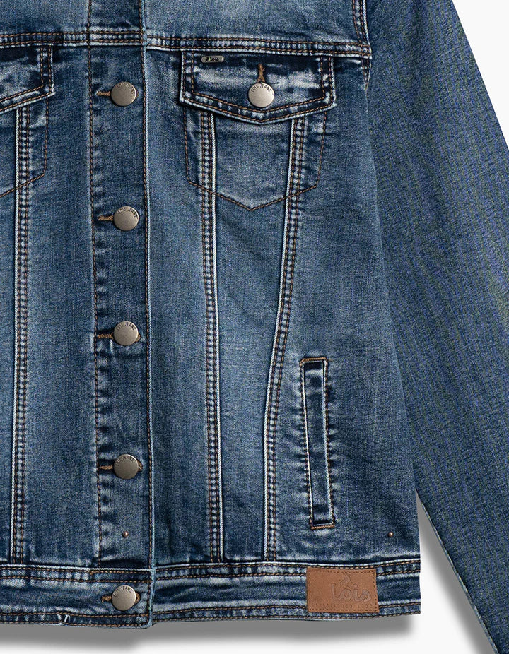 Veste en jeans bleu moyen /Lois