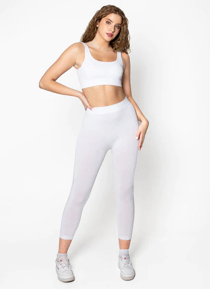 Legging bambou blanc 3/4/C'est moi