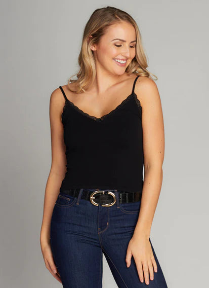 Camisole lace bambou noir/C'est Moi