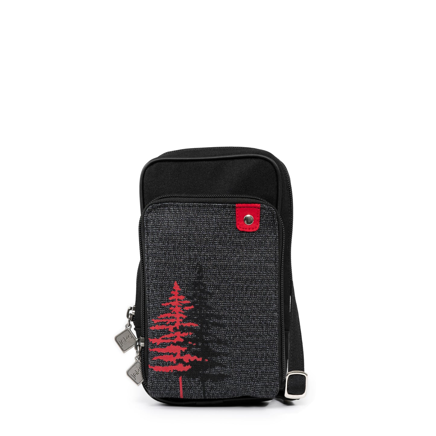 sac à main pochette arbre rouge /Jak's