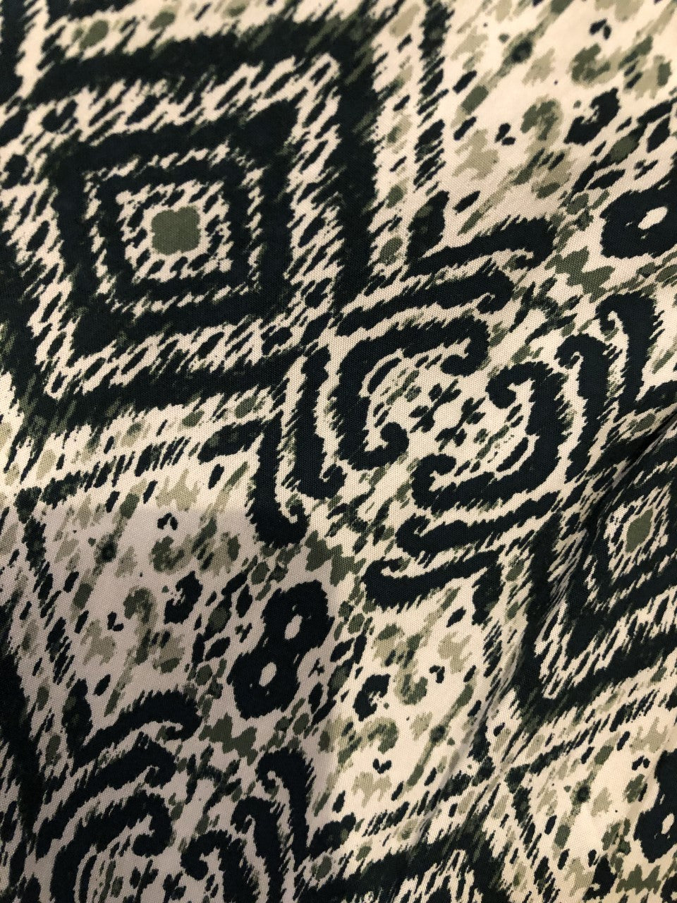 Robe motif vert /Apricot