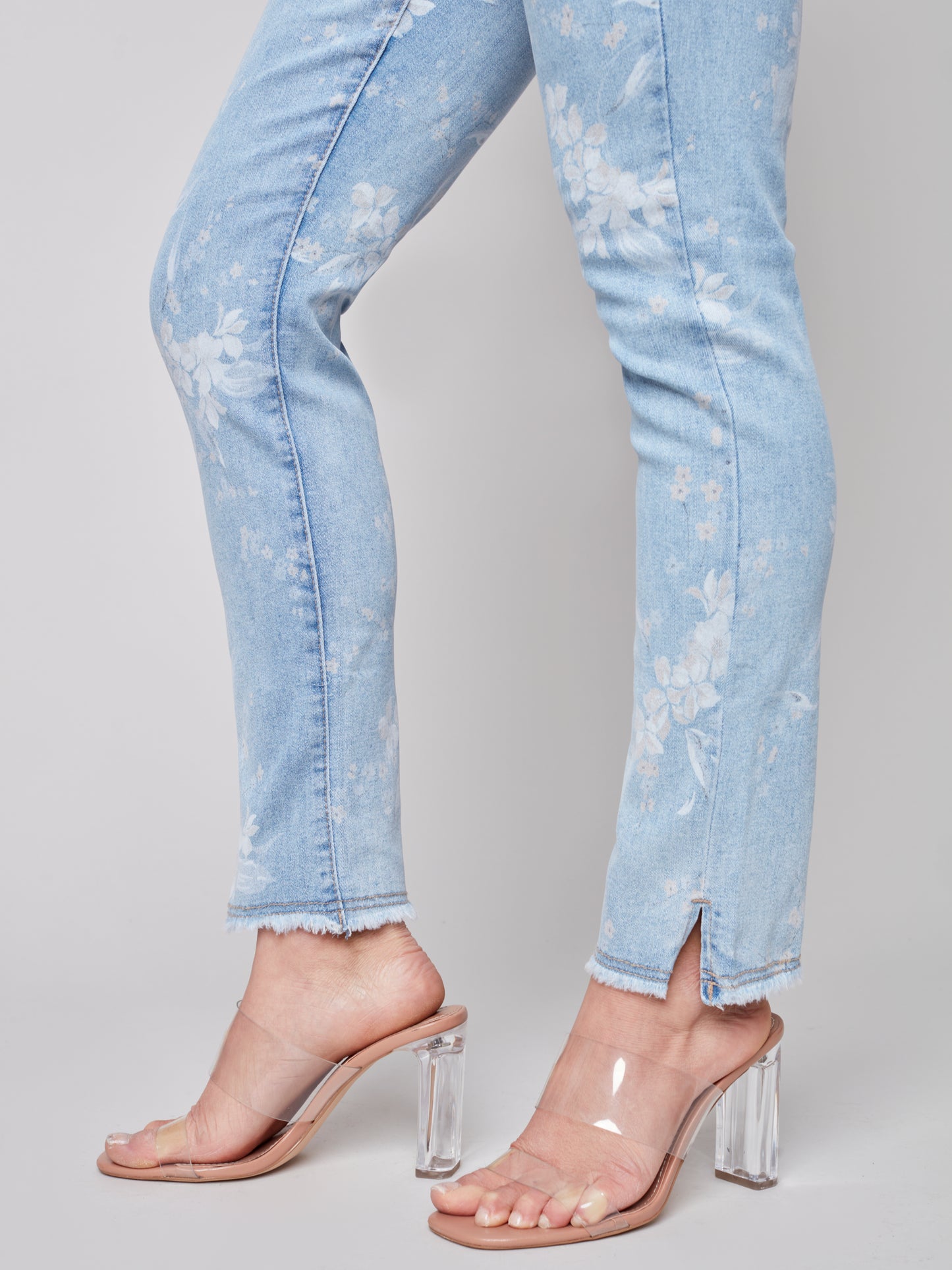 Pantalon jeans fleuri/ Charlie B