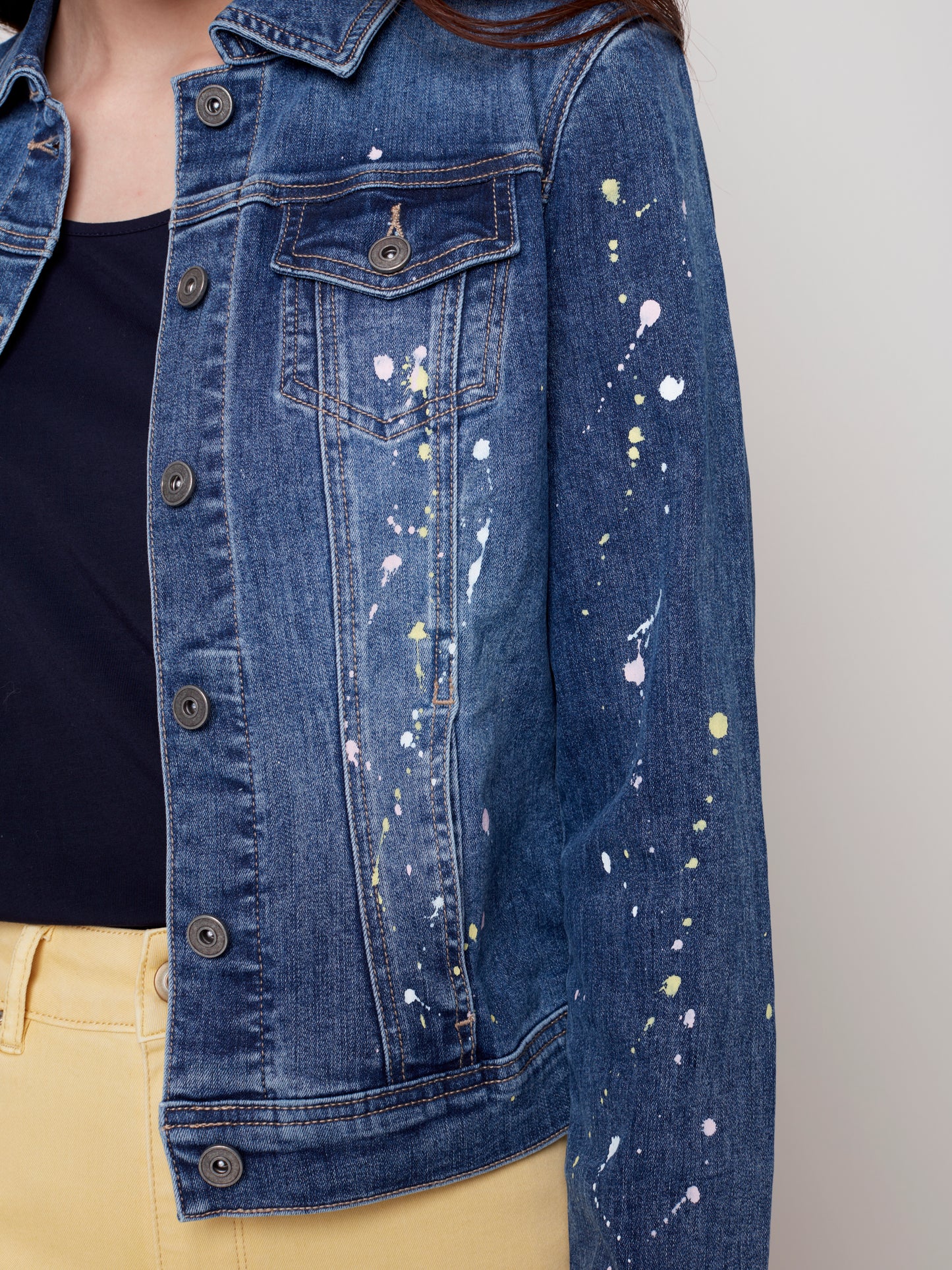 Veste jeans bleu délavé/ Charlie B