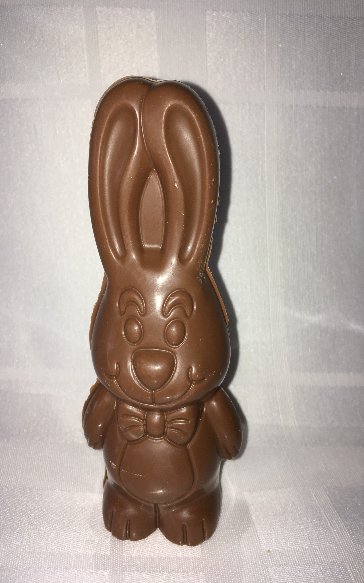 Chocolat belge lapin garcon boucle bébé 50g environ