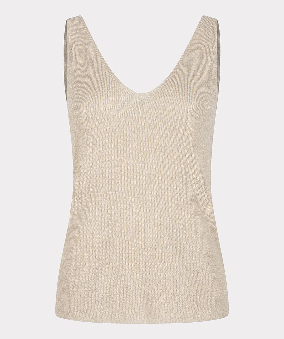 Camisole tricot champagne/ esqualo