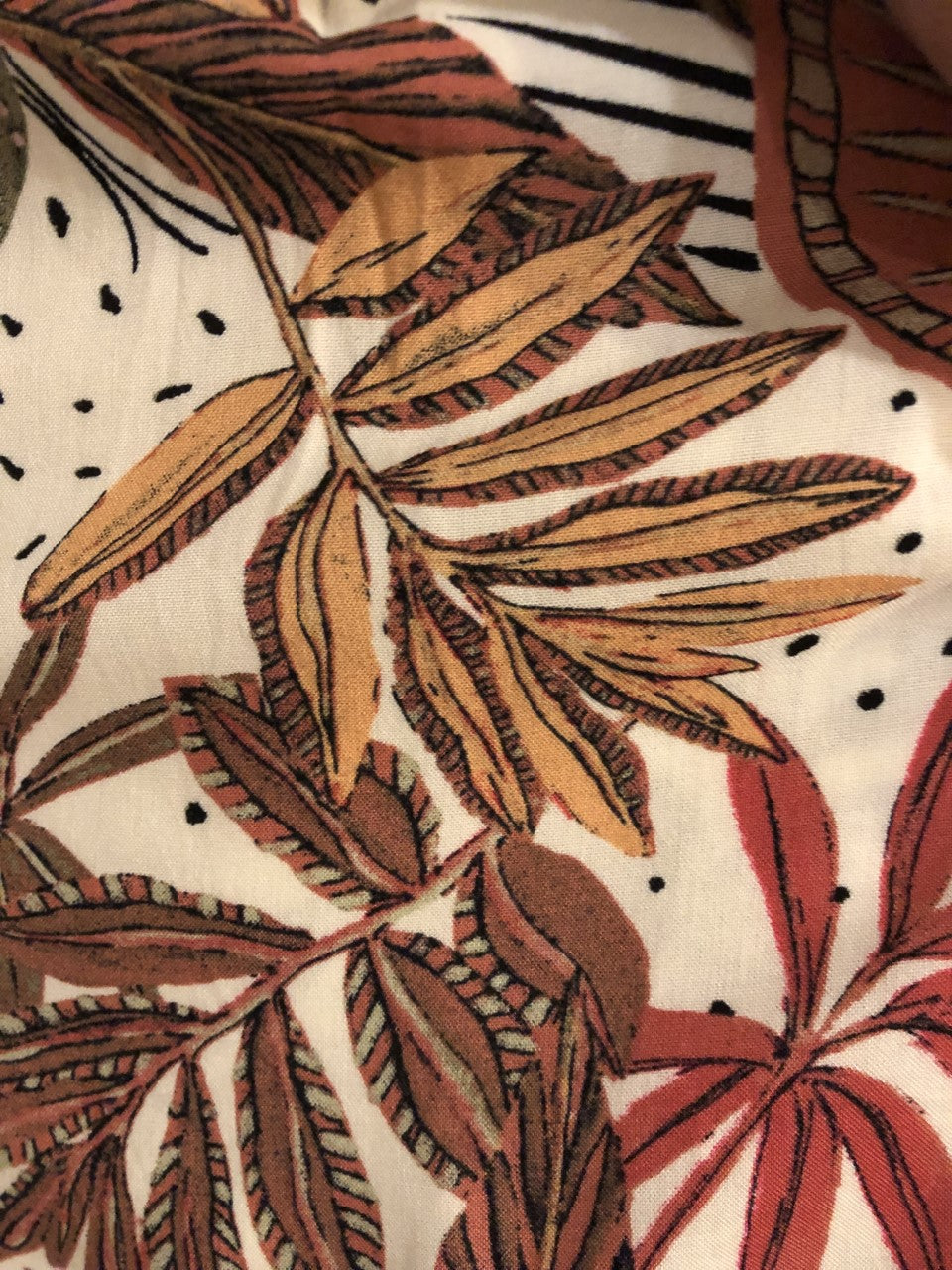 Short motif feuille rouge /Garcia