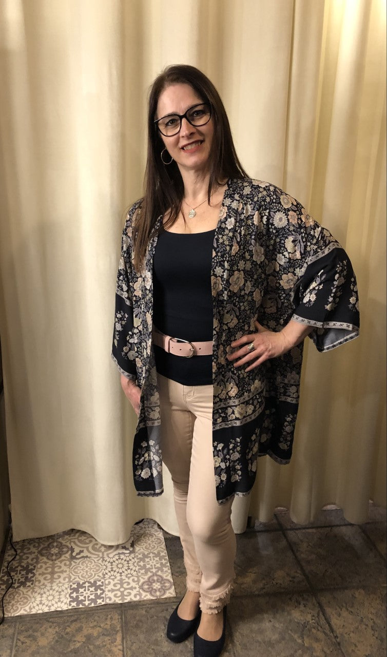 Cardigan floral /Papillon