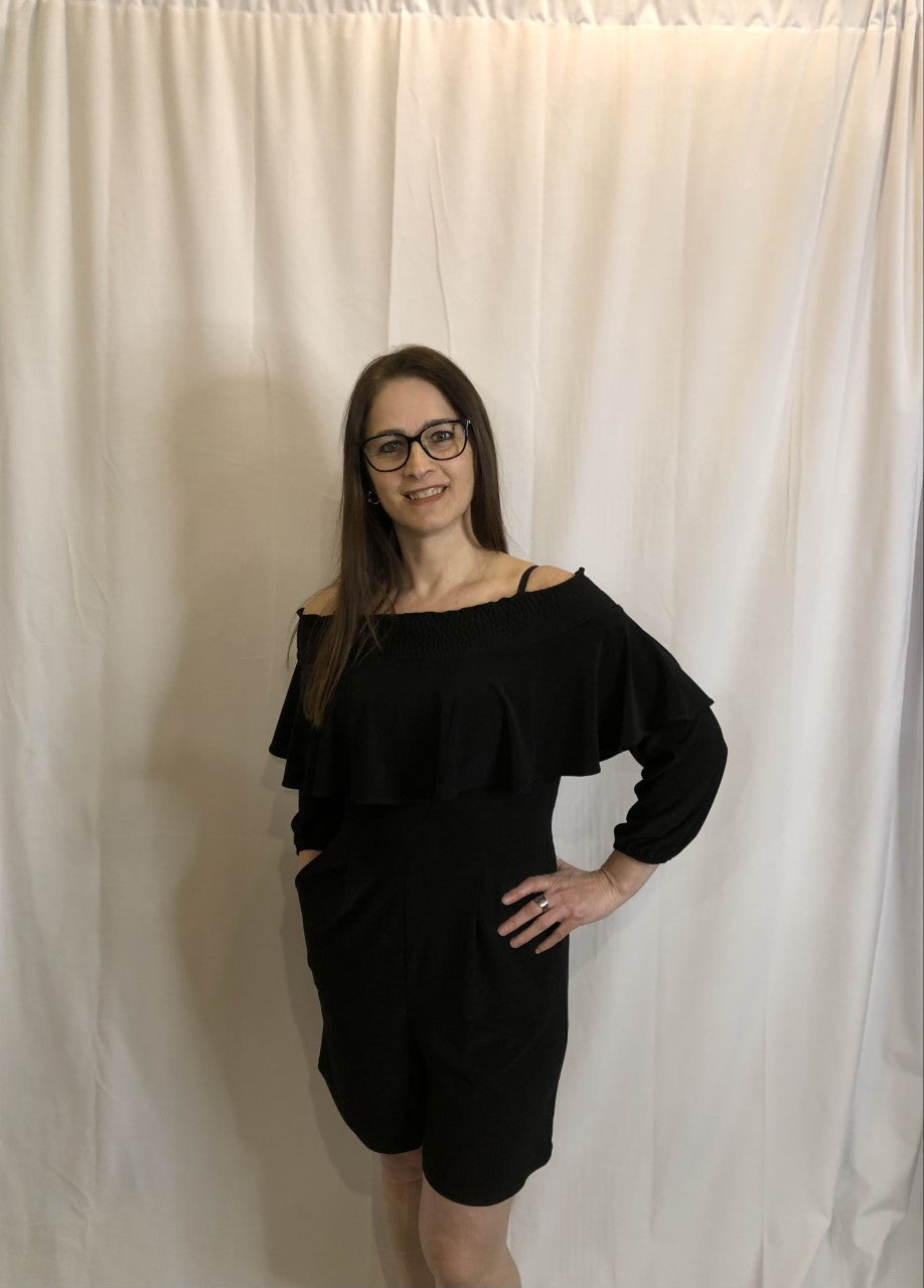 Jumpsuit court noir /Frank lyman