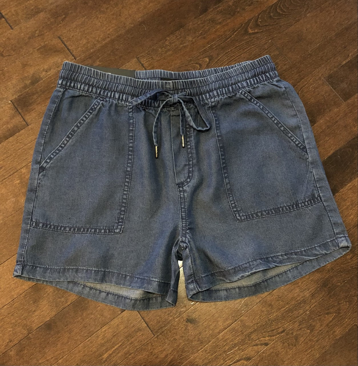 Short bleu lyocell /Silver jeans