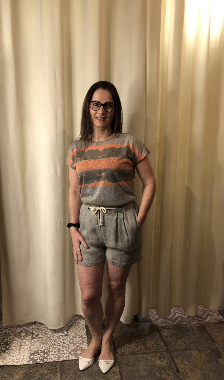 T-shirt mince coloré orangé /Soya