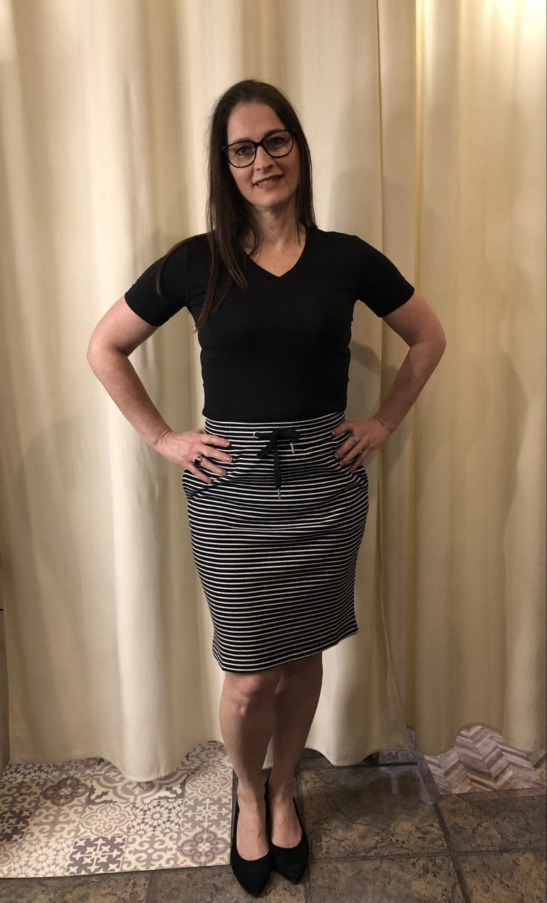 T-shirt blanc /Silver jeans