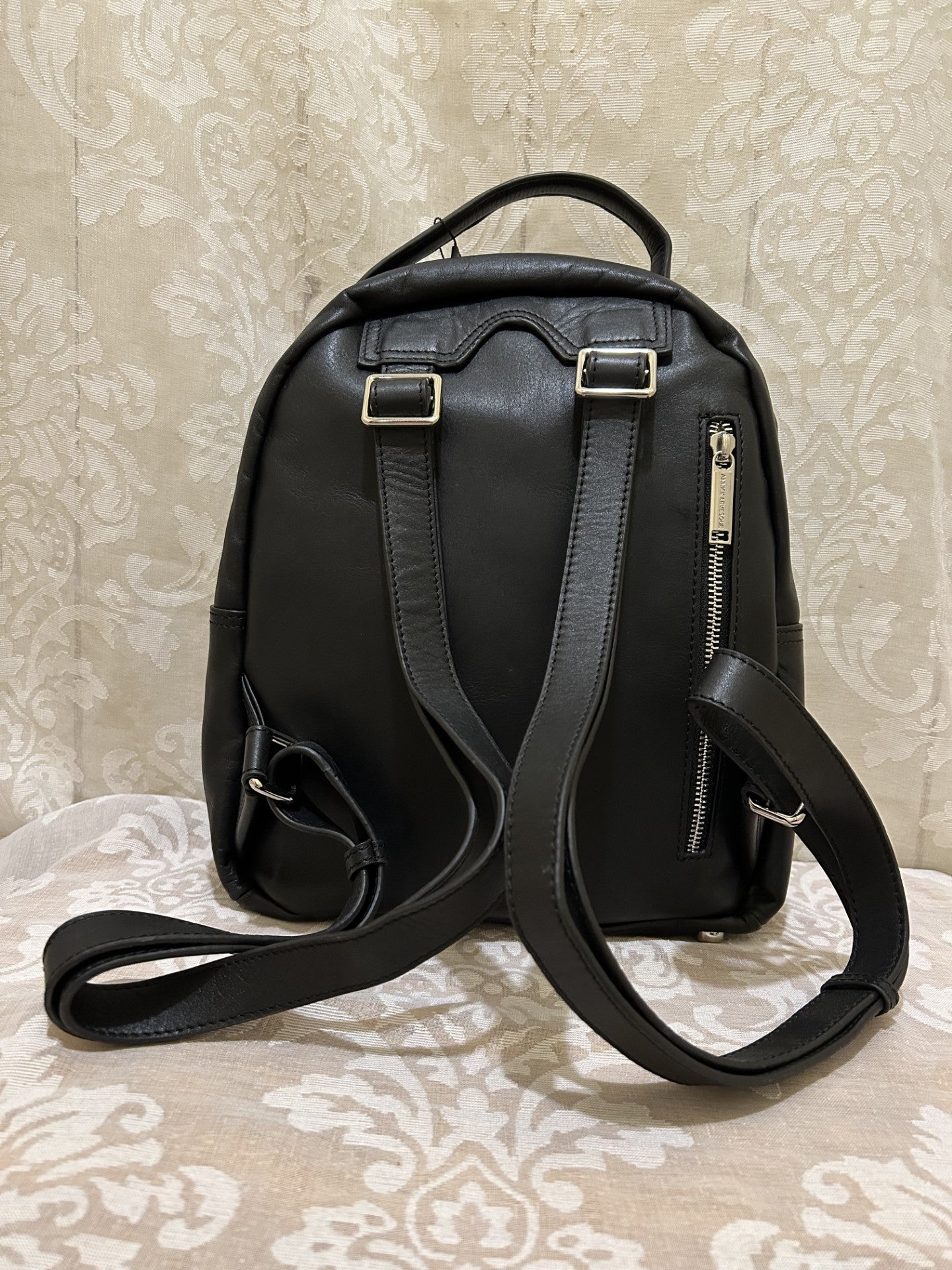 sac à dos eve cuir véritable noir/annick levesque