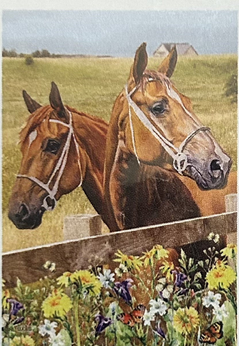 drapeau 2 chevaux 28X40PO