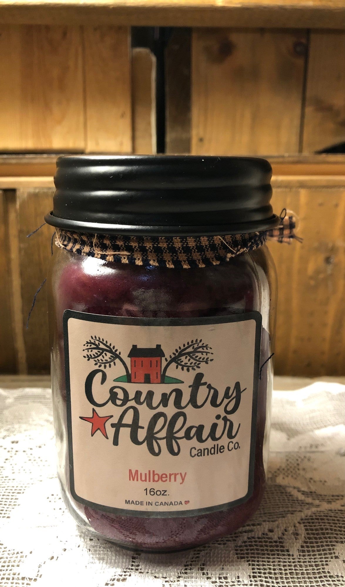 CHANDELLE JAR RUSTIC MULBERRY 16OZ