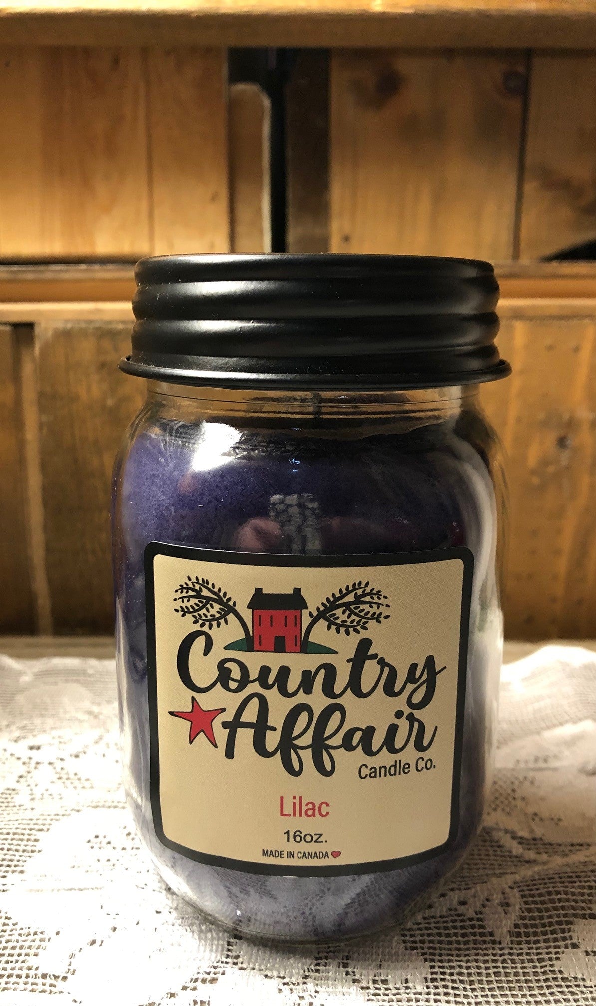 CHANDELLE JAR RUSTIC LILAS