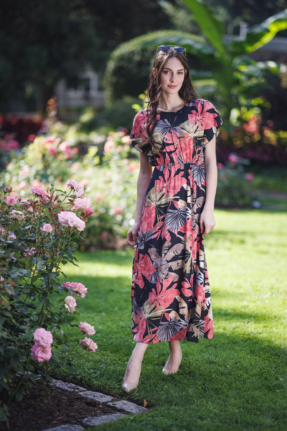 Robe fleuri coloré/Papillon