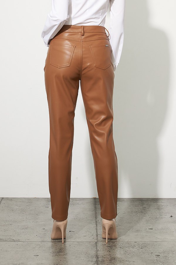 Pantalon cuir muscade jambe droite /Joseph Ribkoff
