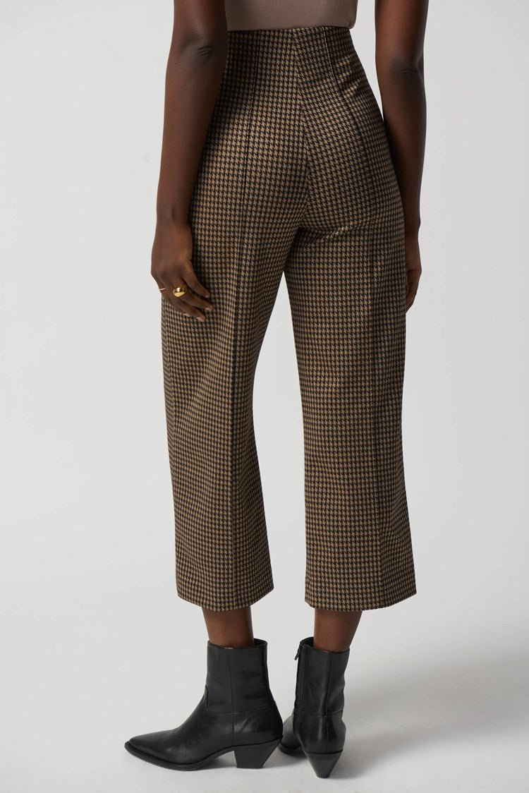 Pantalon jupe-culotte pied-de-poule/Joseph Ribkoff