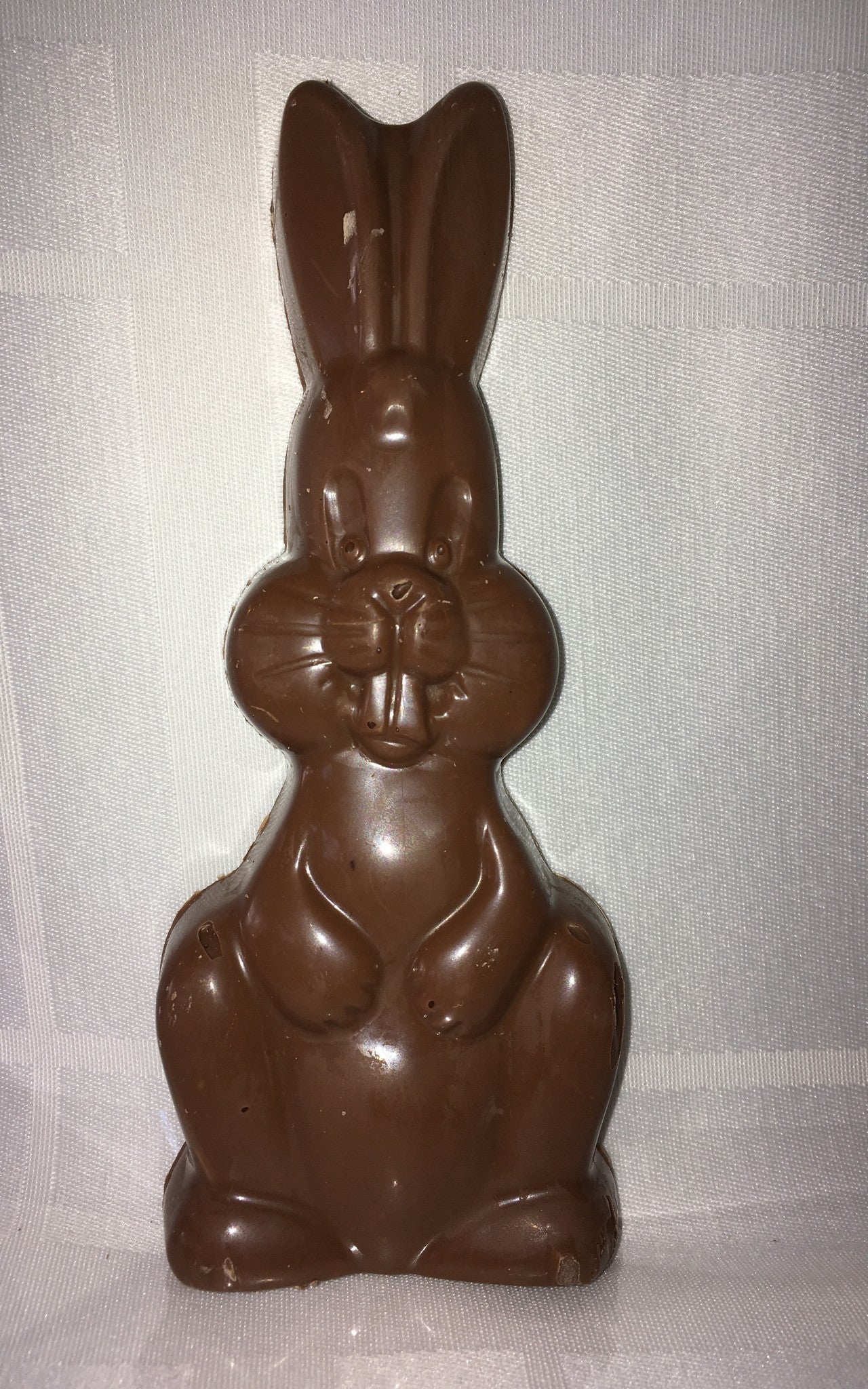 Chocolat belge lapin 2 dents plat  100g environ