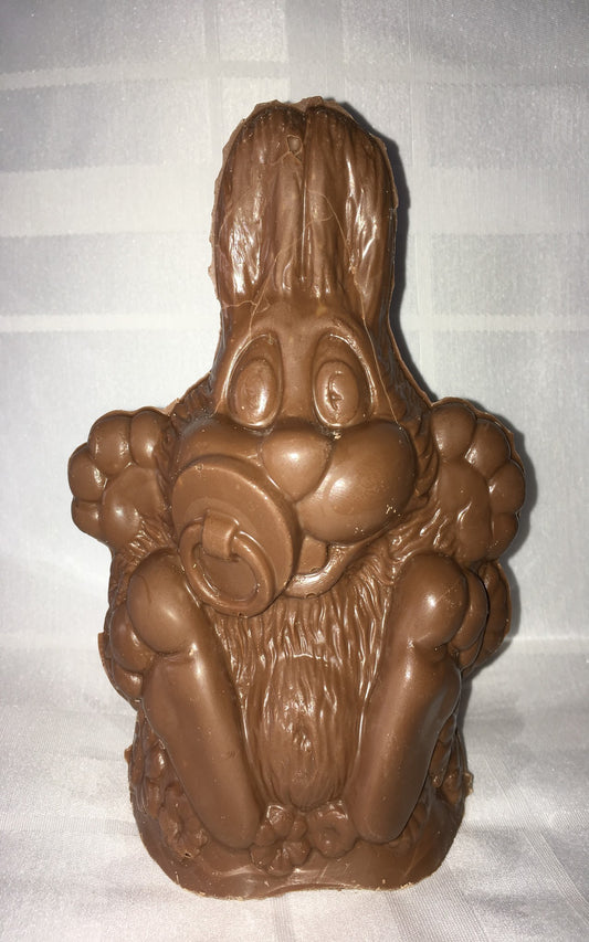 Chocolat belge lapin bébé avec suce  200g environ