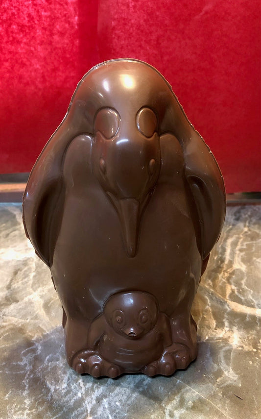 Chocolat belge pingouin maman/bébé  250g environ