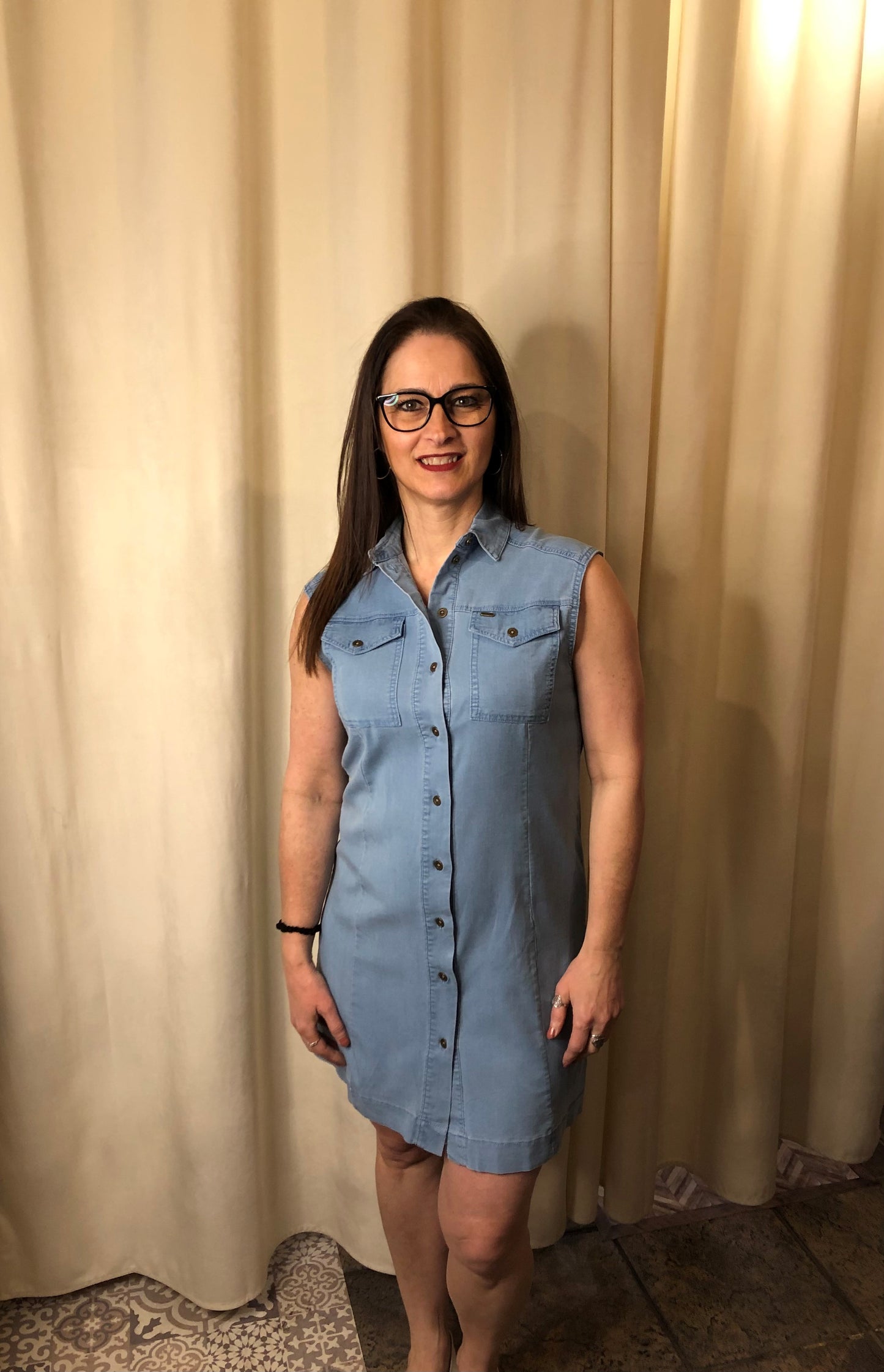 Robe en jeans bleu pâle/Lois