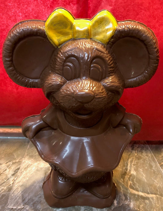 Chocolat belge souris minnie geante  600g environ