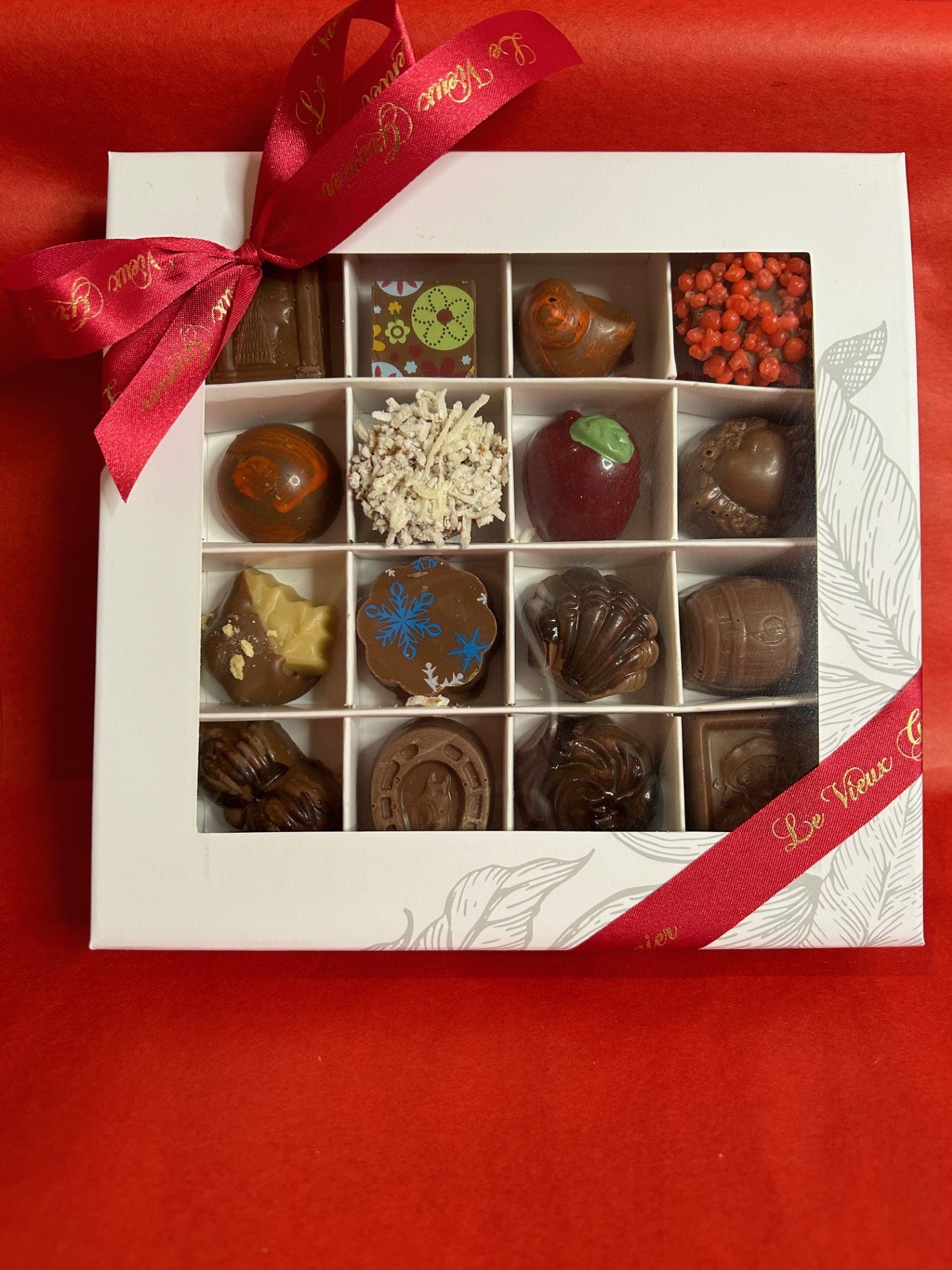 Chocolat boite 16 MCX  blanche cacao prestige assortis