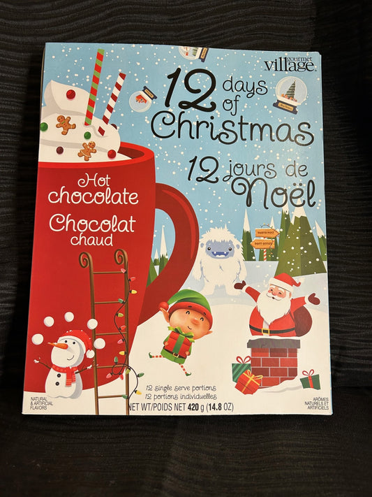 Chocolat chaud boite cadeaux 12 jours /Gourmet village