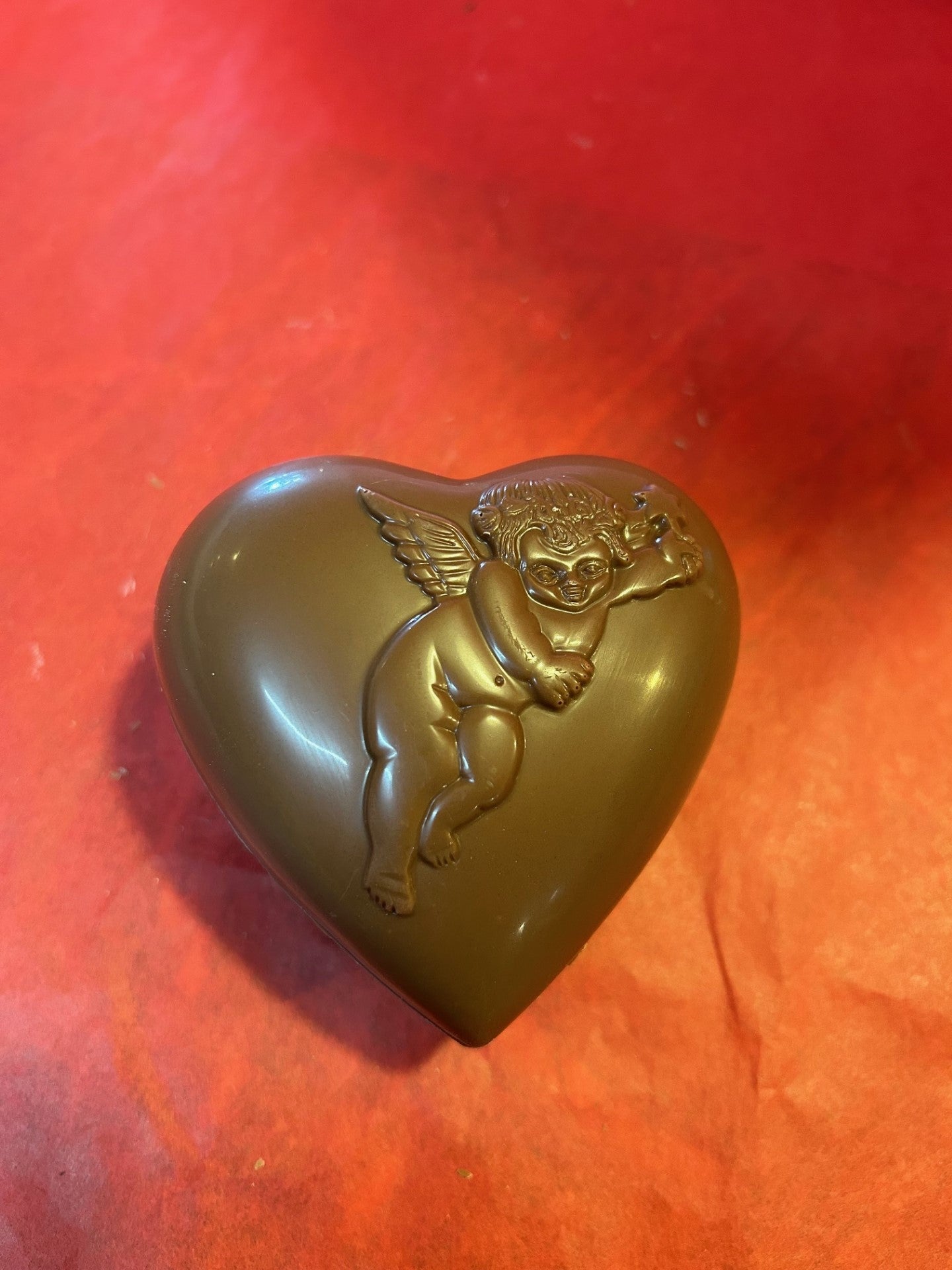 Chocolat coeur cupidon bombée Belge 65g