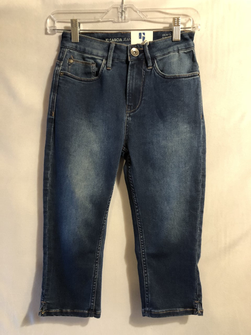 Capri jeans bleu foncé délavé /Garcia