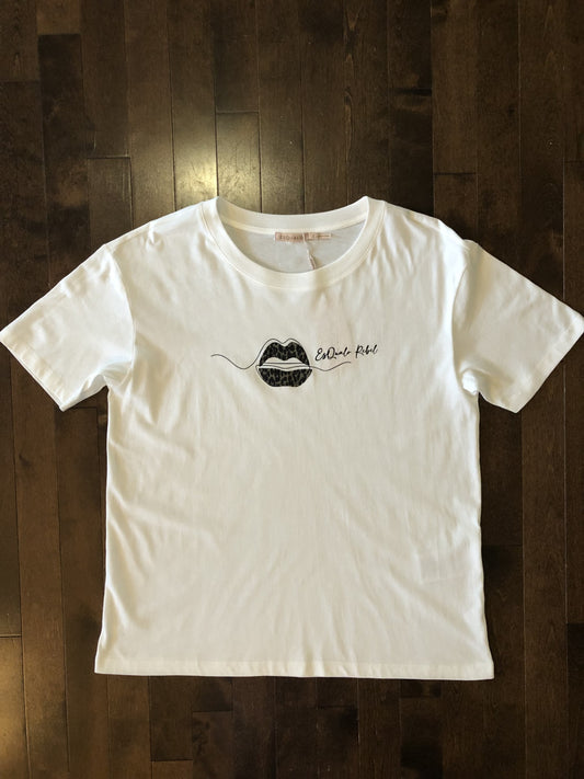 T-shirt blanc Esqualo Rebel/Esqualo